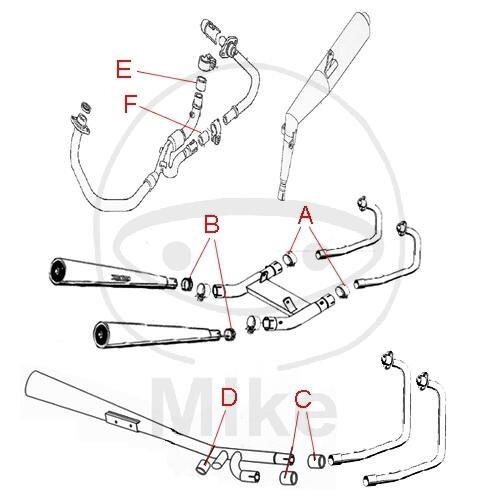 Connection seal C for MV Augusta F4 1000 # 2010-2013