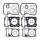 Kit de joints de cylindre ATH pour Honda NTV 650 Revere XRV 650 Africa Twin # 1988-1990