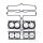 Cylinder gasket set ATH for Yamaha FZR 600 R 94-95 # YZF 600 Thunder Cat 96-98