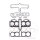 Cylinder gasket set ATH for Yamaha XJ 650 Turbo # 1982-1984