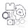 Complete set of seals for Husqvarna SM TC TE 450 # 2003-2004
