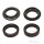 Fork seal set 37 x 50 x 11 for Honda CB 500 CBR 600 CX 500 VT 500