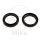 Fork seal set 37 x 49 x 8/9,5 for Kawasaki GPZ 600 1100 ZL 600 Suzuki GS 500