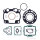 Cylinder gasket set for Kawasaki KX 250 # 2001-2004