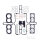 Cylinder gasket set for Suzuki GSF 400 Bandit # 1991-1995