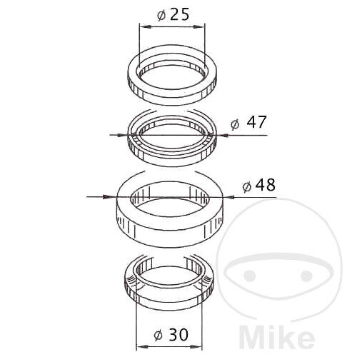 Cuscinetti sterzo per Yamaha YP 125 250 R X-Max