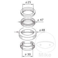 Roulements de direction pour Yamaha YP 125 250 R X-Max