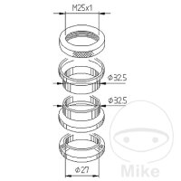 Roulements de direction pour Yamaha CW 50 YH 50 YN 50 100...