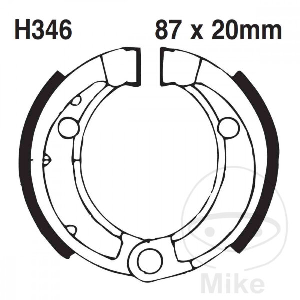 Brake shoes with spring for Yamaha YFM Kymco Maxxer 50 90 110 02-20