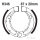 Brake shoes with spring for Yamaha YFM Kymco Maxxer 50 90 110 02-20