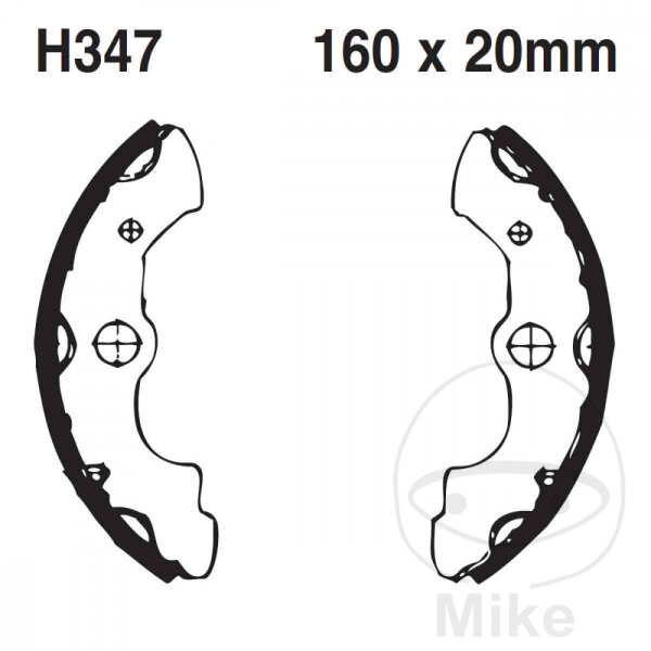 Brake shoes with spring for Honda TRX 300 400 500 Fourtrax 88-07