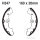 Brake shoes with spring for Honda TRX 300 400 500 Fourtrax 88-07