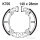 Ganasce freno con molla per Kawasaki KLF KDX KX 220 250 420 Bayou 78-10