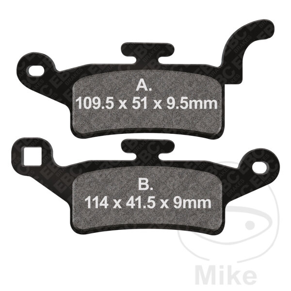 EBC Scooter Bremsklotz Satz organisch SFA492