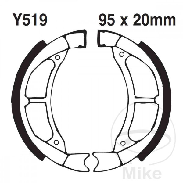 Ganasce freno con molla per Yamaha CA CY EC-03 YJ 50 Vino Jog Salient 83-17
