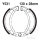 Brake shoes with spring for Yamaha TW XC AJS JS 115 125 200 Trailway 87-16