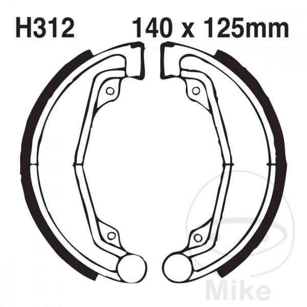 Brake shoes with spring for Honda CL CM XL 125 200 250 Scrambler 76-84