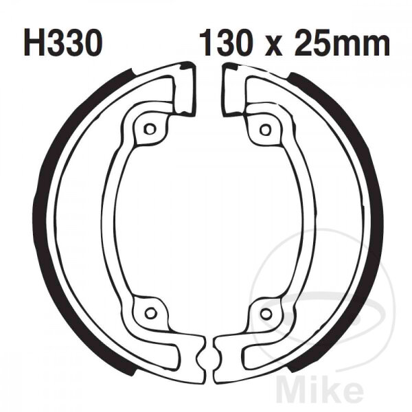 Brake shoes with spring for Honda CG CR XL 125 250 480 R 81-88