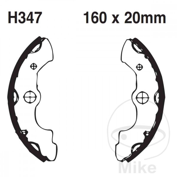 Brake shoes with spring for Honda TRX 300 400 500 650 Fourtrax Foreman 88-07
