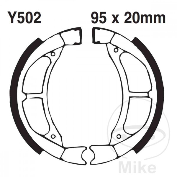 Brake shoes with spring for Suzuki RM Yamaha PW TT-R YZ 80 90 110 78-20