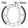 Brake shoes with spring for Suzuki RM Yamaha PW TT-R YZ 80 90 110 78-20