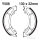 Ganasce freno con molla per Yamaha TT YZ 125 250 490 600 2T K 80-84