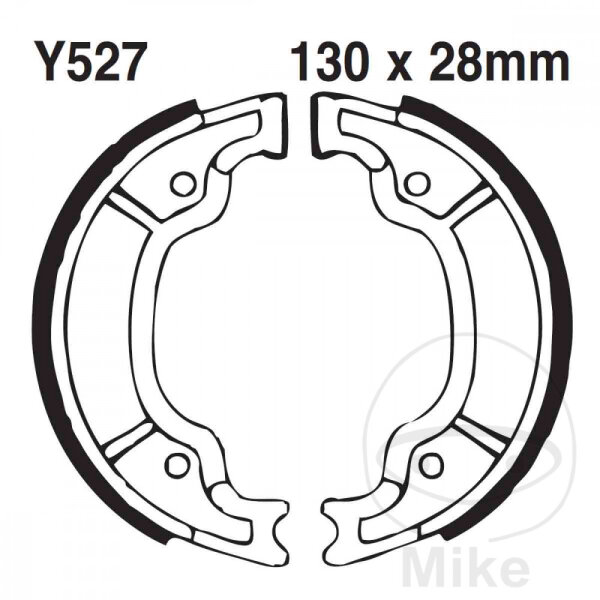 Brake shoes with spring for Yamaha SR TT XC 125 250 350 600 Virago 85-14