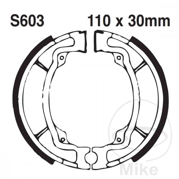 Brake shoes with spring for Kawasaki KE KLX Suzuki DR-Z RM TS 125 76-20