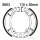 Brake shoes with spring for Kawasaki KE KLX Suzuki DR-Z RM TS 125 76-20