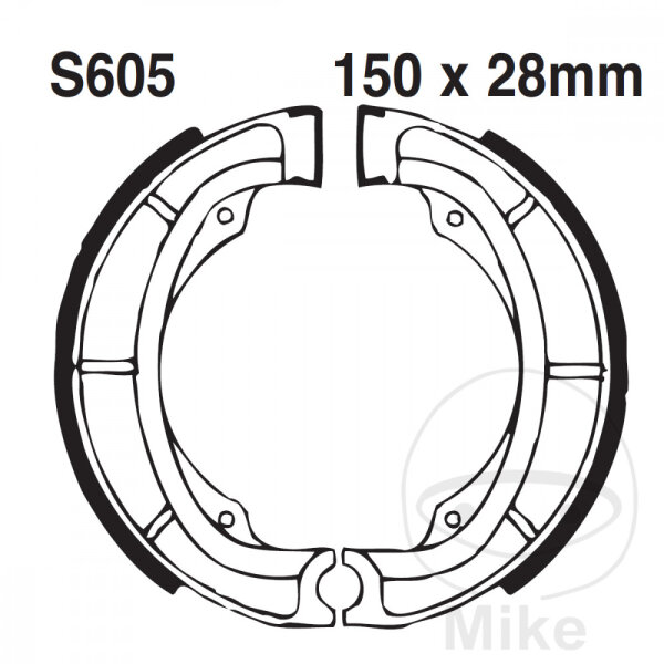 Brake shoes with spring for Kawasaki KL KX Suzuki DR RM SP 250 400 ER 71-04