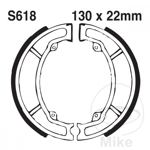 M&acirc;choires de frein avec ressort pour Kawasaki KFX Suzuki LT PE RM 80 250 400 KSF 80-15