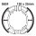 Brake shoes with spring for Suzuki AN CP LT-F UK 50 125 Katana 89-20
