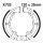Brake shoes with spring for Kawasaki KE 175 79-82 KL 250 80-83 KLR 250 84-92