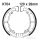 Ganasce freno con molla per Kawasaki KDX KE KL KX 125 175 250 A 76-83