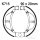 Brake shoes with spring for Kawasaki KLX KX Suzuki DR-Z 60 80 110 A 83-20