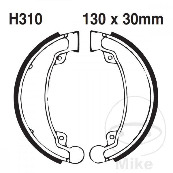 ganascia del freno con molla per Daelim 125 Honda CB 125 250 CM 125 185 200 250 SYM XS 125