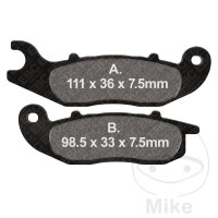 EBC Scooter Bremsklotz Satz organisch SFA693