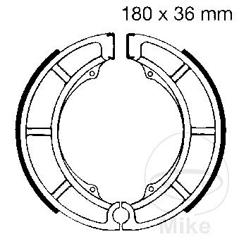 Brake shoes with spring for Sachs 800 805 Suzuki LT-A LT-F 400 VL 800 VS 600 750 800 VZ 800
