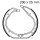 Brake shoes without spring for BMW K 75 R 45 65 80 100