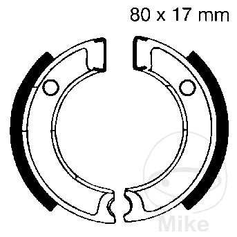 Brake shoes with spring for Yamaha PW CA 50 Salient 82-20