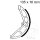 Brake shoes without spring for Gilera EC1 25 Piaggio 25 50 Vespa Grillo 25
