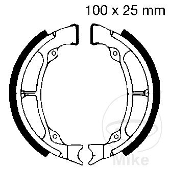 sabot de frein avec ressort pour Hyosung SB SD SF 50 Supercab 100 Suzuki TS 50 XK