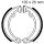 Brake shoes without spring for Simson S 51 Albatros 50 N B1 80-00
