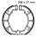 Brake shoes without spring for BMW R 65 80 100