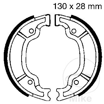 Brake shoes with spring for Aprilia Scarabeo Yamaha DT SR 125 250 600 85-14