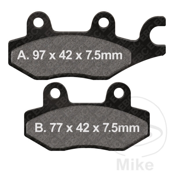 Brake pad left for Aeon CAN-AM CF-Moto E-Ton Kawasaki Rex Suzuki Yamaha