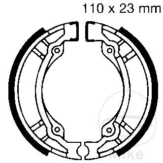 Brake shoes without spring for Adly/Herchee ATU Hyosung Pegasus PGO Qingqi Suzuki TGB