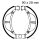 Ganasce freno con molla per Kawasaki KLX KX DR-Z 60 80 110 C A 83-20