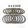 Clutch plate set for Kawasaki EN ER GPZ GT KLR Z ZR 450 500 550 600