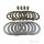 Jeu de disques dembrayage pour Suzuki DR 650 1990-1993